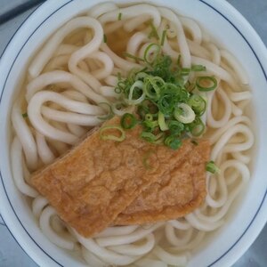 いなりあげで♪甘いお揚げの簡単きつねうどん♡